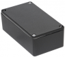 Aluminum die cast enclosure, (L x W x H) 121 x 66 x 40 mm, black (RAL 9005), IP65, 1590WNBK