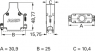 D-Sub connector housing, size: 1 (DE), straight 180°, cable Ø 5.08 mm, zinc die casting, silver, 5745171-2