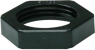 Counter nut, M25, 32 mm, black, 2049090