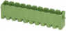 Pin header, 2 pole, pitch 5 mm, straight, green, 1944592