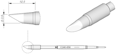 C245056 JBC Soldering tips, desoldering tips and hot air nozzles