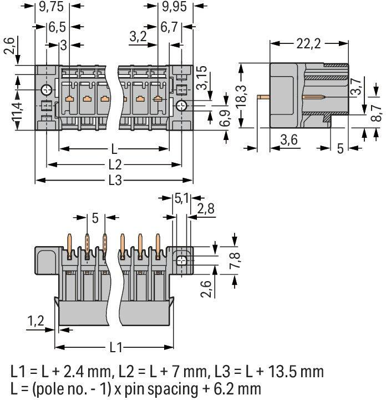 769-632/007-000 WAGO PCB Connection Systems Image 2