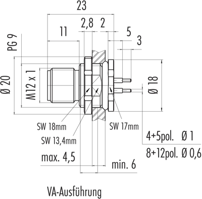 86 2531 1100 00005 binder Sensor-Actuator Connectors Image 2