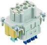 Socket contact insert, 6B, 6 pole, cage clamp terminal, with PE contact, 09330062778