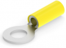Insulated ring cable lug, 2.26-6.64 mm², AWG 12 to 10, 6.73 mm, M6, yellow