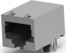 Socket, RJ45, 8 pole, 8P8C, Cat 5, solder connection, through hole, 5558344-1