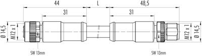 77 0690 0689 50703-0500 binder Sensor-Actuator Cables Image 2