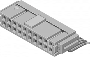 517.075.003.050.010 ODU PCB Connection Systems