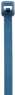 Cable tie, antimicrobial, releasable, nylon, (L x W) 186 x 4.8 mm, bundle-Ø 3.3 to 47 mm, blue, -40 to 185 °C