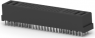 Socket header, 51 pole, pitch 2.54 mm, straight, black, 1-6450869-6