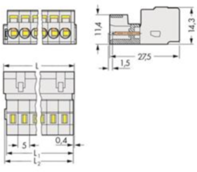 721-605 WAGO PCB Connection Systems Image 1