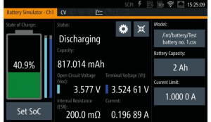 Option, Battery simulation for power supply units NGM200 series, NGM-K106