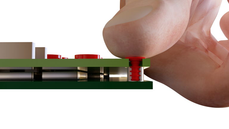 Screwless connections for quick assembly