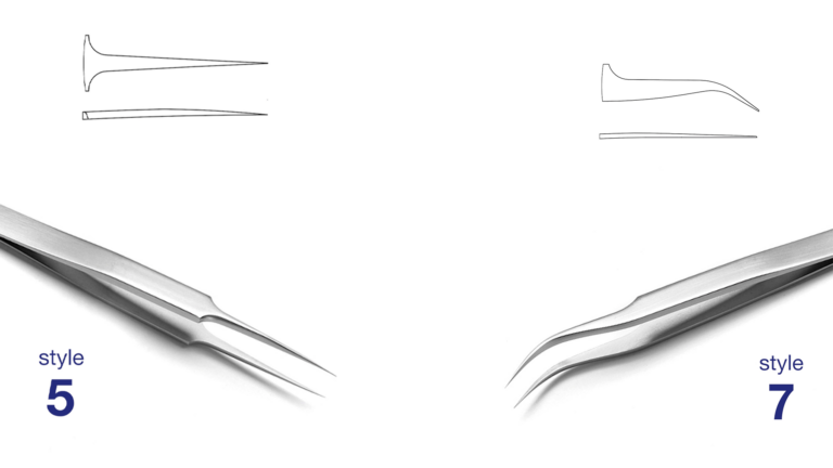 Tweezers in styles 5 and 7 differ significantly. ©ideal-tek