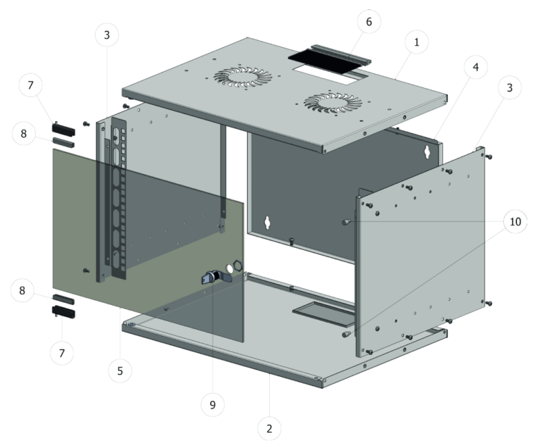 The wall-mounted enclosures from EFB Elektronik can be set up in just ten minutes.