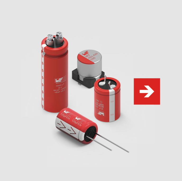 Aluminium electrolytic capacitors from Würth Elektronik